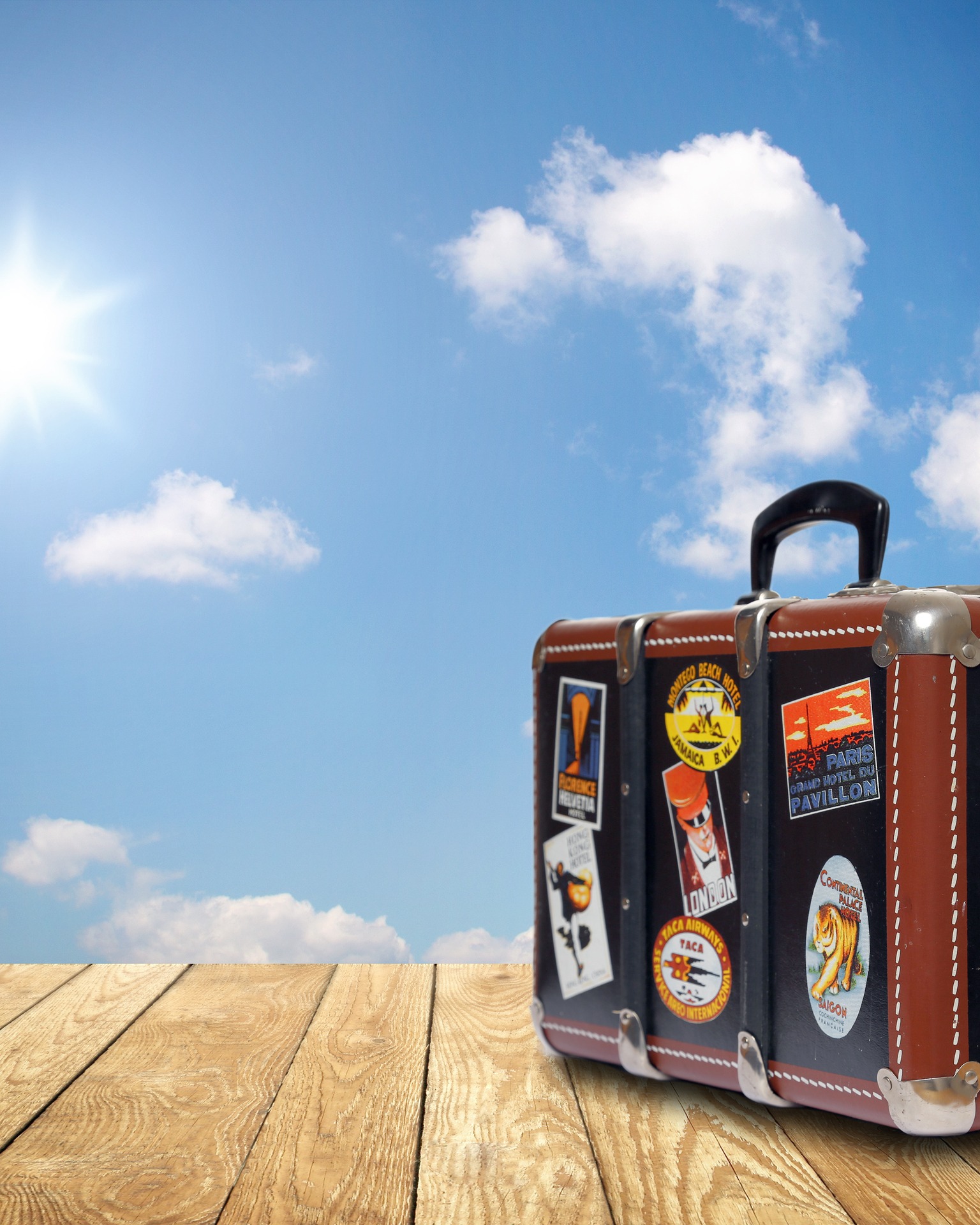 Mit dem Koffer in den Urlaub