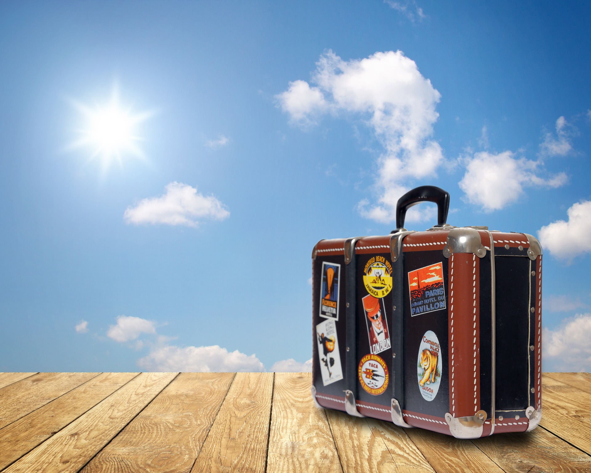 Mit dem Koffer in den Urlaub