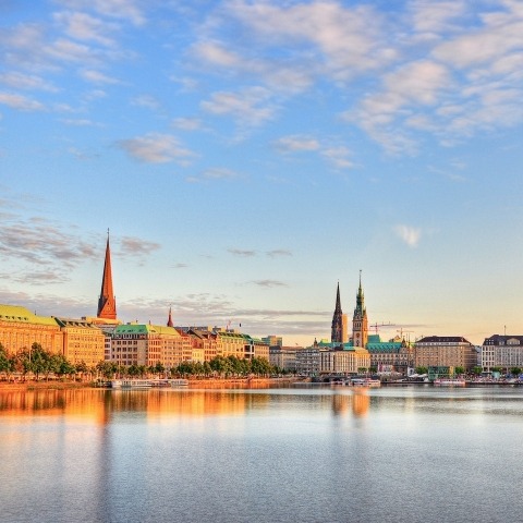 Hamburg - Panorama von der Alster